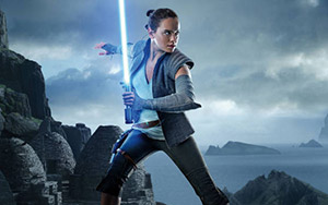 Daisy Ridley in Star Wars The Last Jedi